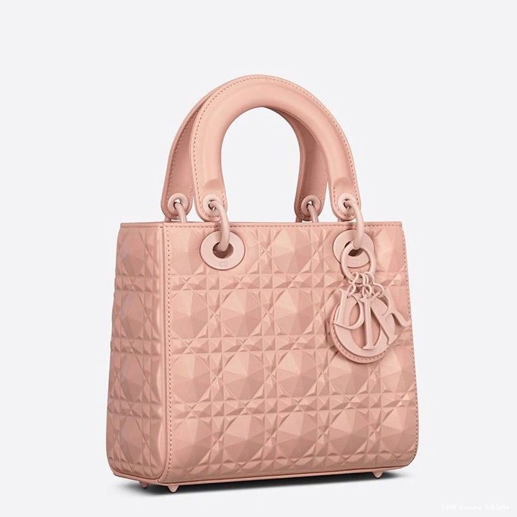Cheap Motif Dior Cannage Bag Ultramatte My ABCDior Diamond Pink Lady with Calfskin 0724 Luxury